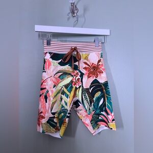 NWT Aerie Tropical Floral Bike Shorts- Sz: M